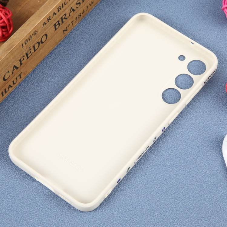 For Samsung Galaxy S20 Astronaut Pattern Silicone Straight Edge Phone Case(Mars Astronaut-White)