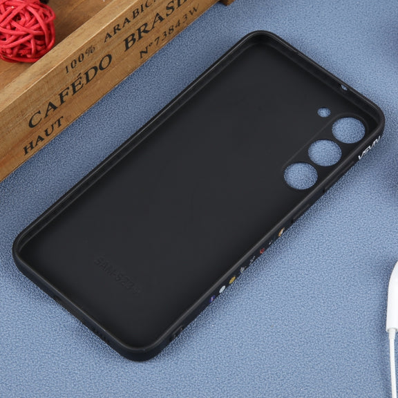 For Samsung Galaxy S20 FE Astronaut Pattern Silicone Straight Edge Phone Case(Lovely Astronaut-Black)