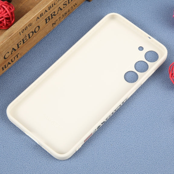 For Samsung Galaxy A53 5G Astronaut Pattern Silicone Straight Edge Phone Case(Flying Astronaut-White)