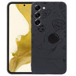 For Samsung Galaxy A22 5G Astronaut Pattern Silicone Straight Edge Phone Case(Flying Astronaut-Black) - free shipping - PMC TechLife - Order now!
