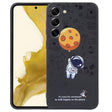 For Samsung Galaxy A02 Astronaut Pattern Silicone Straight Edge Phone Case(Planet Landing-Black) - free shipping - PMC TechLife - Order now!
