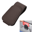 Car Sun Visor Glasses Holder Multifunctional Card Clip Storage Rack(Brown) - Sunglasses & Glasses Clips by PMC TechLife | Online Shopping South Africa | PMC TechLife | Buy Now Pay Later Mobicred
