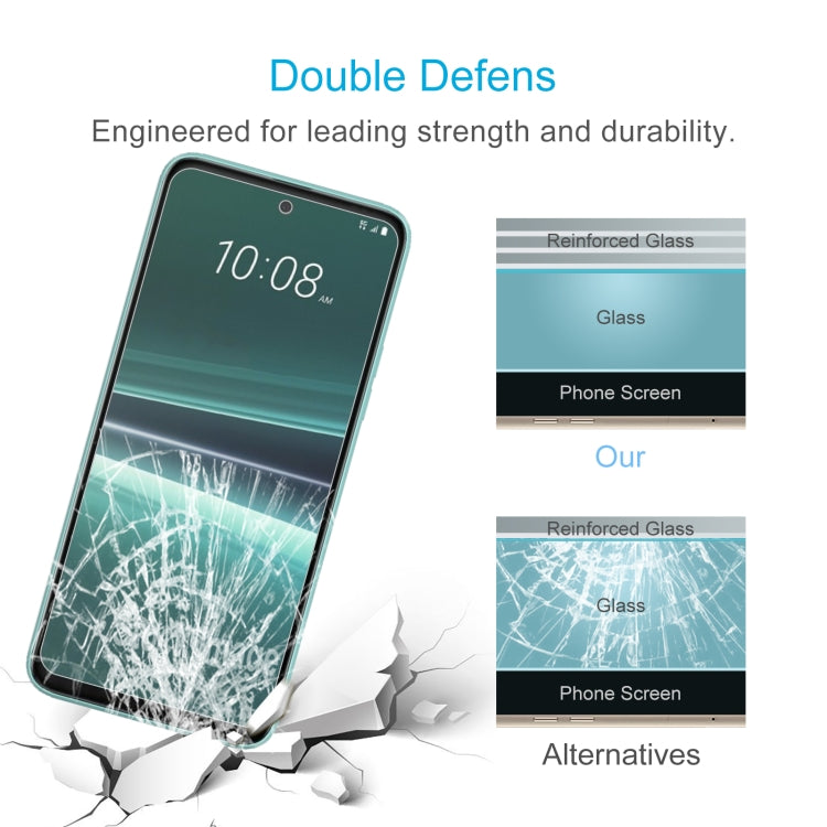 For HTC U23 10pcs 0.26mm 9H 2.5D Tempered Glass Film