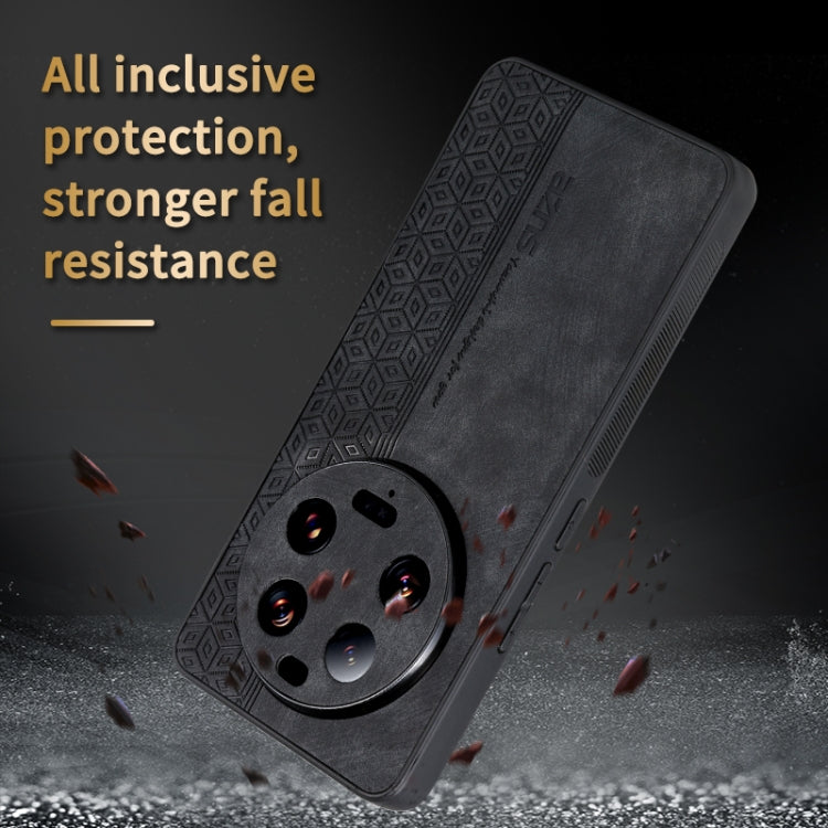 For Xiaomi 13 Ultra AZNS 3D Embossed Skin Feel Phone Case(Dark Green)