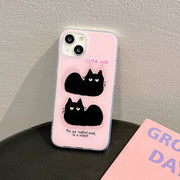For iPhone 12 Pro IMD Cute Animal Pattern Phone Case(Cat)