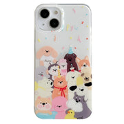 For iPhone 12 Pro IMD Cute Animal Pattern Phone Case(Dog)