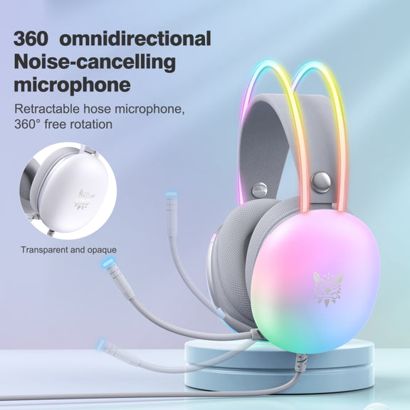 X25 RGB Wired Gaming Headset(Grey)