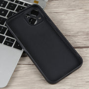For iPhone 14 Plus Milk Tea Astronaut Pattern Liquid Silicone Phone Case(Ivory Black)