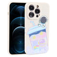 For iPhone 12 Pro Max Milk Tea Astronaut Pattern Liquid Silicone Phone Case(Ivory White) - free shipping - PMC TechLife - Order now!