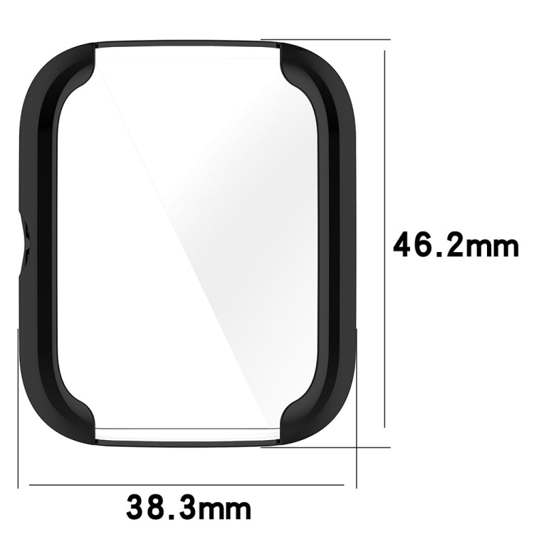 For Amazfit Bip 3 / Bip 3 Pro Universal Full Coverage TPU Electroplating Watch Protective Case(Gold)
