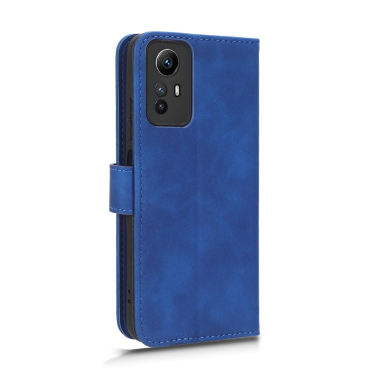 For Xiaomi Redmi Note 12S 4G Skin Feel Magnetic Flip Leather Phone Case(Blue)