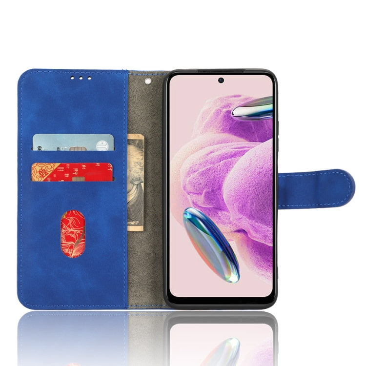 For Xiaomi Redmi Note 12S 4G Skin Feel Magnetic Flip Leather Phone Case(Blue)