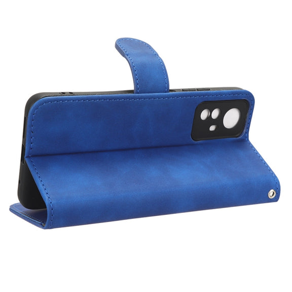 For Xiaomi Redmi Note 12S 4G Skin Feel Magnetic Flip Leather Phone Case(Blue)