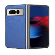 For Google Pixel Fold PU Leather PC Phone Case(Blue)