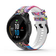 For Garmin Forerunner 965 / 955 / 945 / 935 Printing Quick Release Silicone Watch Band(Peacock) - Watch Bands by PMC TechLife | Online Shopping South Africa | PMC TechLife