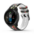 For Garmin Forerunner 965 / 955 / 945 / 935 Printing Quick Release Silicone Watch Band(Rose) - Watch Bands by PMC TechLife | Online Shopping South Africa | PMC TechLife