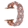 Diamonds Twist Metal Watch Band For Apple Watch 2 42mm(Rose Gold White) - Watch Bands by PMC TechLife | Online Shopping South Africa | PMC TechLife
