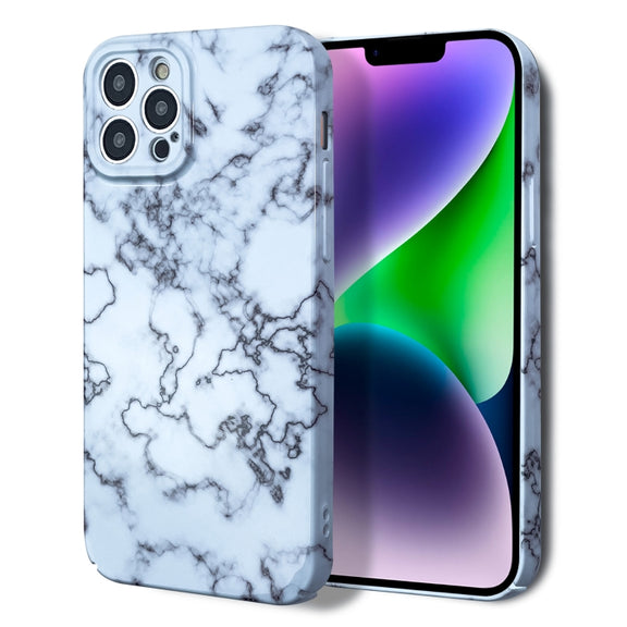 For iPhone 13 Marble Pattern Phone Case(Red White)