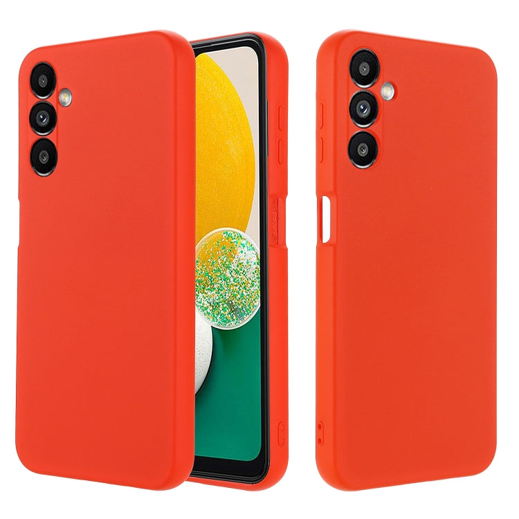 For Samsung Galaxy M54 5G / F54 5G Pure Color Liquid Silicone Shockproof Phone Case(Red)