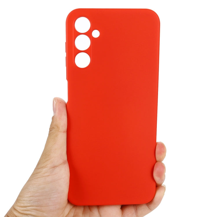 For Samsung Galaxy M54 5G / F54 5G Pure Color Liquid Silicone Shockproof Phone Case(Red)