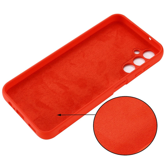 For Samsung Galaxy M54 5G / F54 5G Pure Color Liquid Silicone Shockproof Phone Case(Red)