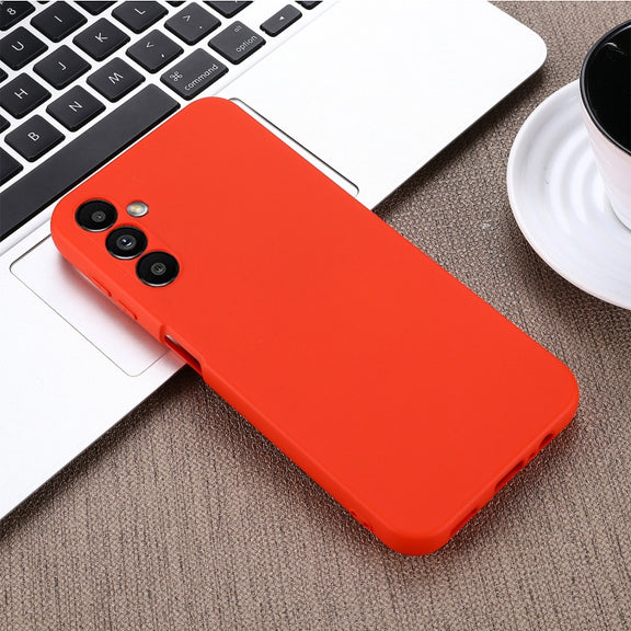 For Samsung Galaxy M54 5G / F54 5G Pure Color Liquid Silicone Shockproof Phone Case(Red)