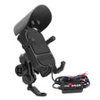 WUPP CS-1848B1 15W Motorcycle Wireless Fast Charging Phone Navigation Holder, Style:Rearview Mirror Type - free shipping - PMC TechLife - Order now!
