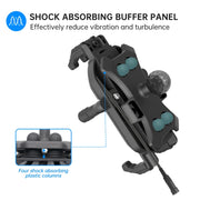 WUPP CS-1848B2 15W Motorcycle Wireless Fast Charging Phone Navigation Holder, Style:Handlebars
