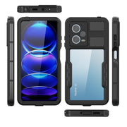 For Xiaomi Redmi Note 12 Pro 5G Global RedPepper IP68 Life Water-resistant Phone Case(Black)