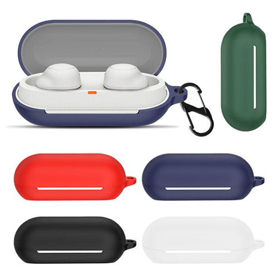 For Sony WF-C700N Bluetooth Earphone Silicone Protective Case(White)