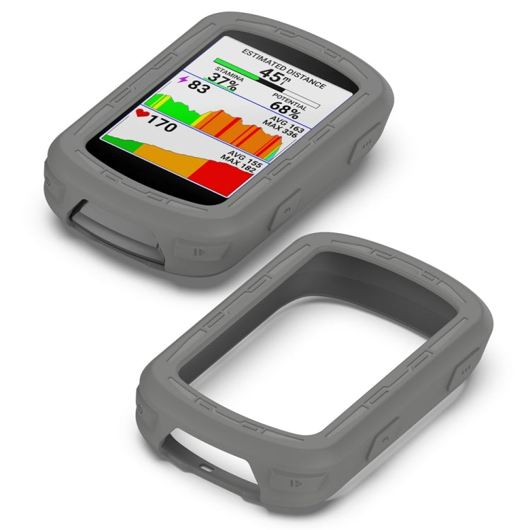 For Garmin Edge 840 / Edge 540 Stopwatch Armor Silicone Protective Case(Dark Grey)
