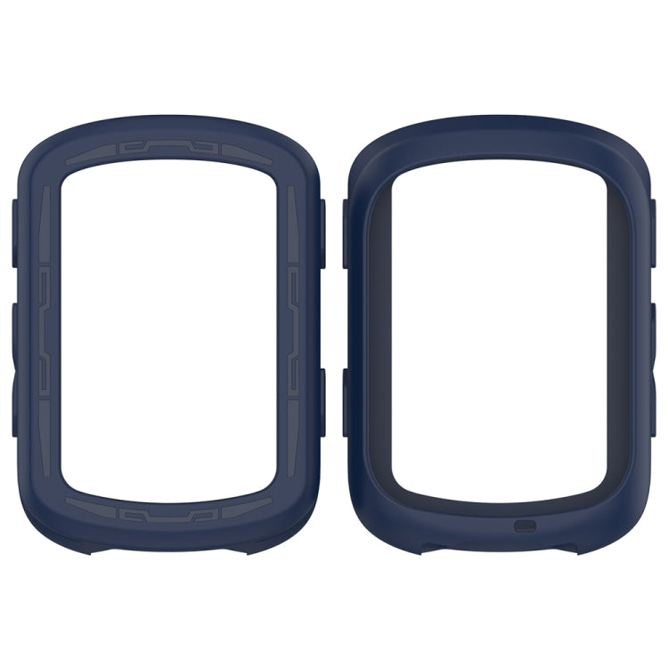 For Garmin Edge 840 / Edge 540 Stopwatch Armor Silicone Protective Case(Midnight Blue)