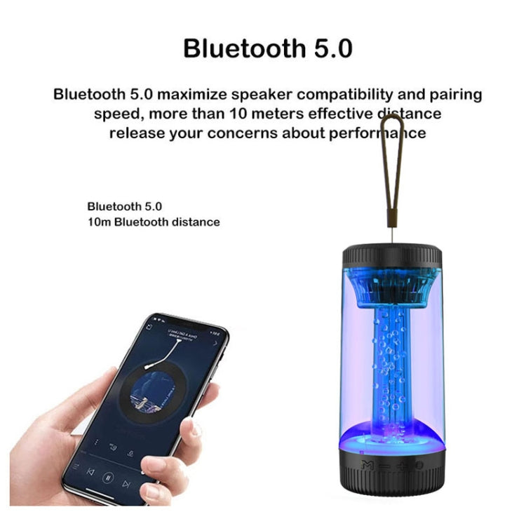 Z15 Portable RGB Atmosphere Light Outdoor Wireless Bluetooth Speaker(Black)