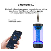 Z15 Portable RGB Atmosphere Light Outdoor Wireless Bluetooth Speaker(Black)