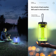 Z15 Portable RGB Atmosphere Light Outdoor Wireless Bluetooth Speaker(Black)