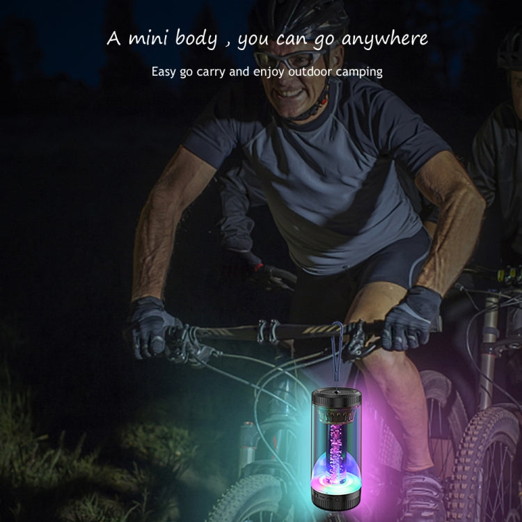 Z15 Portable RGB Atmosphere Light Outdoor Wireless Bluetooth Speaker(Black)