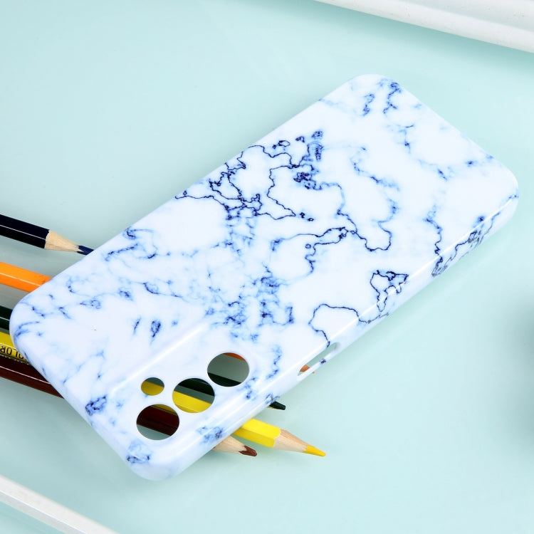For Samsung Galaxy S23 5G Marble Pattern Phone Case(Blue White)