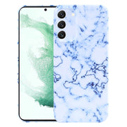 For Samsung Galaxy S22+ 5G Marble Pattern Phone Case(Blue White)