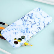 For Samsung Galaxy A14 Marble Pattern Phone Case(Blue White)