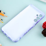 For Samsung Galaxy A14 Marble Pattern Phone Case(Purple White)