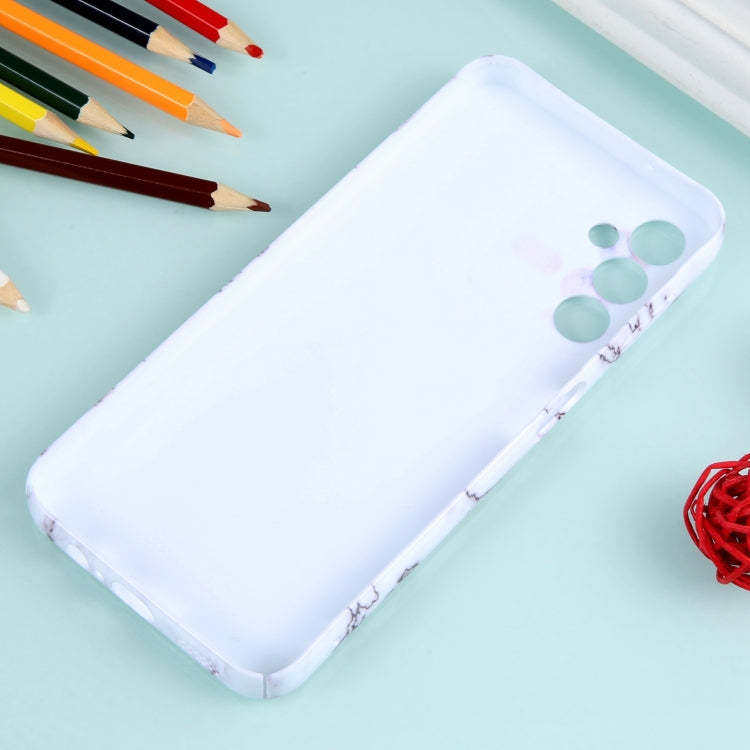 For Samsung Galaxy A14 Marble Pattern Phone Case(Red White)