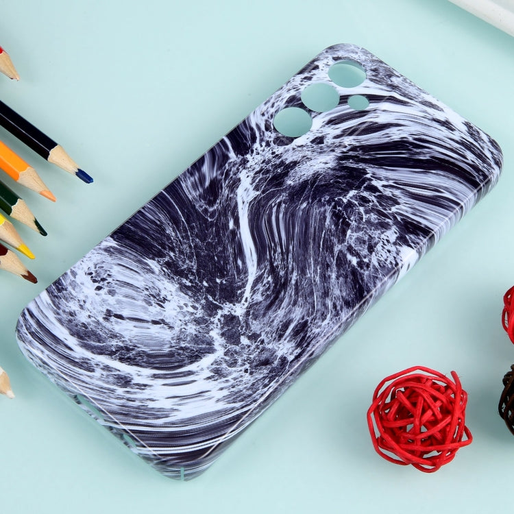 For Samsung Galaxy A54 Marble Pattern Phone Case(Black White)