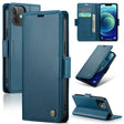 For iPhone 12 mini CaseMe 023 Butterfly Buckle Litchi Texture RFID Anti-theft Leather Phone Case(Blue) - iPhone 12 mini Cases by CaseMe | Online Shopping South Africa | PMC TechLife