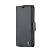 For iPhone 11 Pro CaseMe 023 Butterfly Buckle Litchi Texture RFID Anti-theft Leather Phone Case(Black)