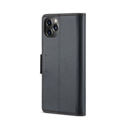 For iPhone 11 Pro CaseMe 023 Butterfly Buckle Litchi Texture RFID Anti-theft Leather Phone Case(Black)