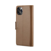 For iPhone 11 Pro CaseMe 023 Butterfly Buckle Litchi Texture RFID Anti-theft Leather Phone Case(Brown)