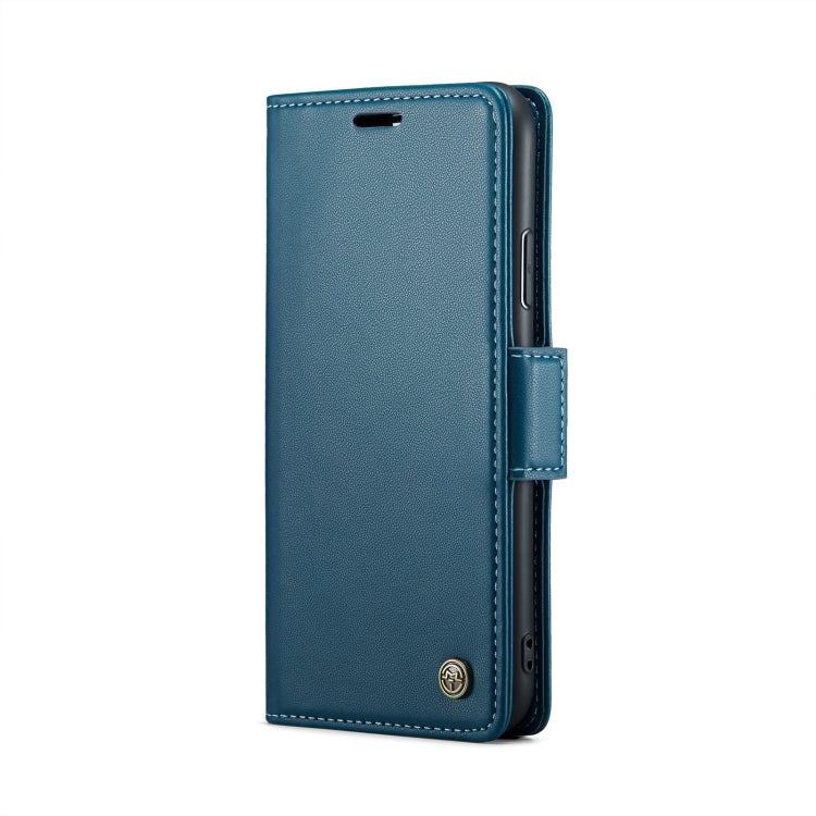 For iPhone 11 Pro CaseMe 023 Butterfly Buckle Litchi Texture RFID Anti-theft Leather Phone Case(Blue)