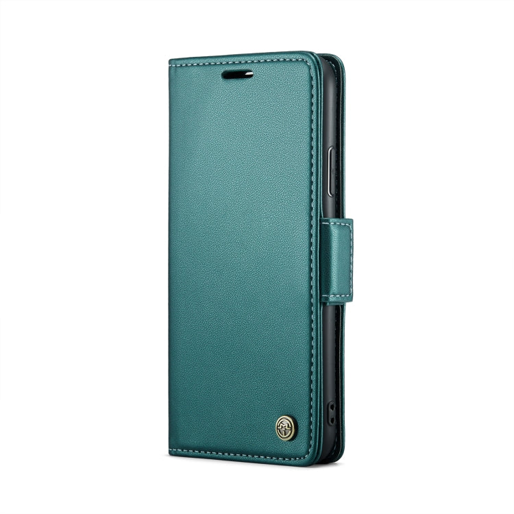 For iPhone 11 Pro Max CaseMe 023 Butterfly Buckle Litchi Texture RFID Anti-theft Leather Phone Case(Pearly Blue)