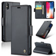 For iPhone XS CaseMe 023 Butterfly Buckle Litchi Texture RFID Anti-theft Leather Phone Case(Black) - More iPhone Cases by CaseMe | Online Shopping South Africa | PMC TechLife | Buy Now Pay Later Mobicred
