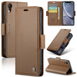 For iPhone XR CaseMe 023 Butterfly Buckle Litchi Texture RFID Anti-theft Leather Phone Case(Brown) - More iPhone Cases by CaseMe | Online Shopping South Africa | PMC TechLife | Buy Now Pay Later Mobicred